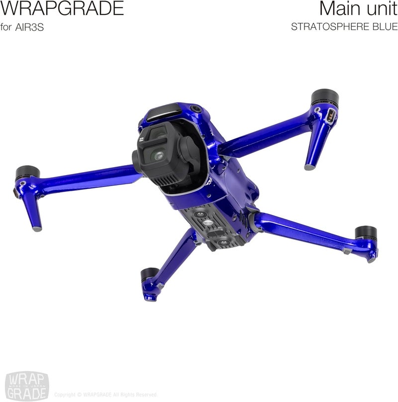 WRAPGRADE Store Skin Decal Sticker Compatible with DJI Air 3S (Stratosphere Blue) - Image 3